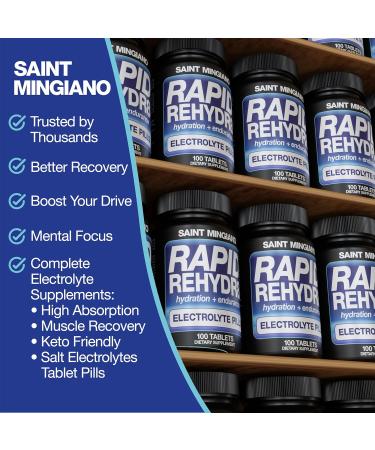 Saint Mingiano Electrolyte Tablets 100 Capsules - with - Thyroid Support Supplement - Buy Online on GoSupps.com