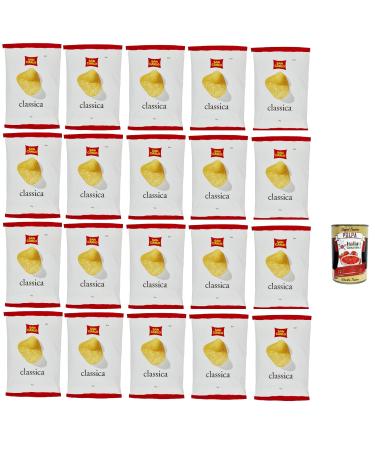 San Carlo Classica Lot of 20 salted potato crisps of 50 g + Gourmet Italian Pulp 400 g
