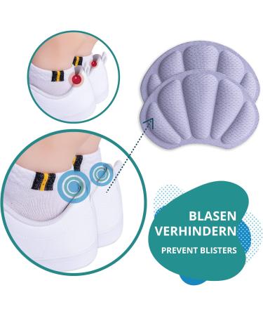 Buy Sulpo 4 Pairs Heel Cushions - Comfortable Sponge Heel Pillows for Protection & Friction Relief - Shoe Repair Heel Savers for Oversized Shoes - Gray - Buy Online on GoSupps.com