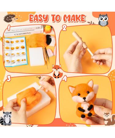 WATINC 25PCS Woodland Animal Needle Felting Starter Kit - DIY Handicrafts Tools for Beginners - Perfect for Kids & Parties - Buy Online on GoSupps.com