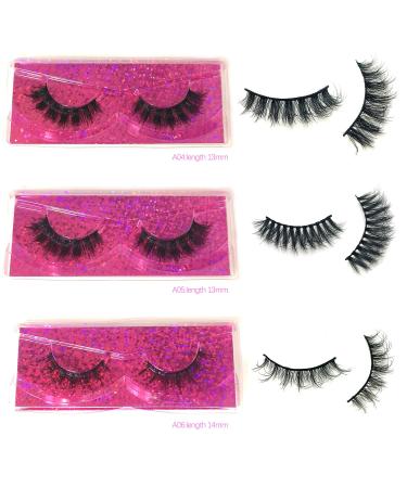 Natural Look Fluffy 3D Mink Eyelashes - Wholesale Faux Lashes (10 Styles 10 Pairs - Buy Online on GoSupps.com