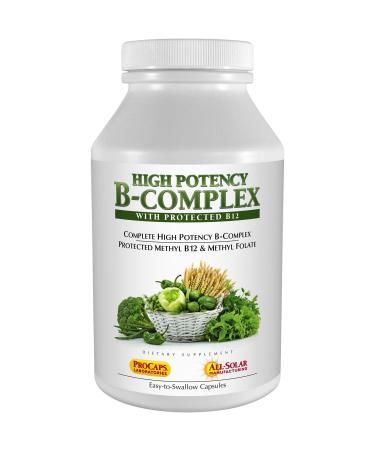 ANDREW LESSMAN High Potency B-Complex 60 Capsules - with High Levels of Folate Complex & Biotin Promotes Cellular Growth Energy Immune Function Detoxification Fat Metabolism & More 60 Count (Pack of 1)