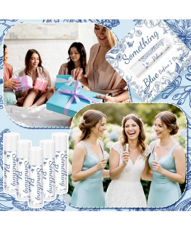 Siifert 24 Pcs Something Blue Before I Do Gifts for Guests Something Blue Lip Balm Floral Wedding Party Favors Bridal Shower Travel Size Lip Balm Party Supplies for Bridesmaid Bachelorette Souvenirs - Buy Online on GoSupps.com