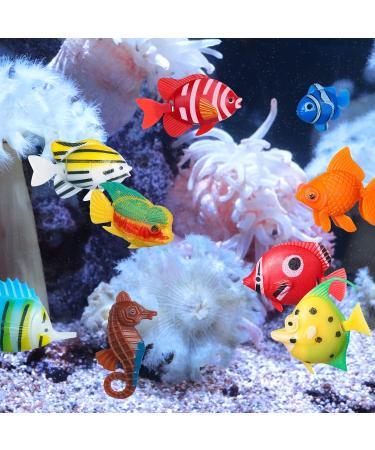 Buy Aoriher 10-Piece Artificial Fish Decoration - Colorful Floating Aquarium Ornaments for International Shipping - Buy Online on GoSupps.com