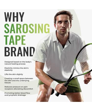 Uncut Kinesiology Tape - Waterproof Athletic Tape for Muscle Support Knees Shoulders & Plantar Fasciitis | Hypoallergenic 2 x 16 ft Beige - International Shipping Available - Buy Online on GoSupps.com