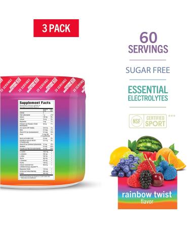 BIOSTEEL Hydration Mix - Sugar-Free Electrolytes Rainbow Twist Flavor 60 Servings | Best Hydration Supplement - Buy Online on GoSupps.com
