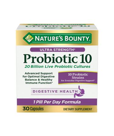 Nature's Bounty Ultra Strength Probiotic 10 - 30 Capsules