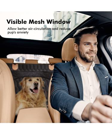 Waterproof & Scratchproof Dog Car Seat Cover for Back Seat - Black 54W x 58L - Buy Online on GoSupps.com