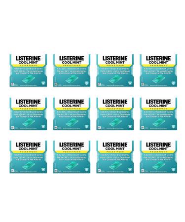 Listerine Cool Mint Pocketpaks Breath Strips Oral Dissolving Breath Freshener Strips Kill 99% of Germs That Cause Bad Breath Portable for On-The-Go Refreshing Mint Flavor 24-Strip Pack (12 Pack) 24 count (Pack of 12)