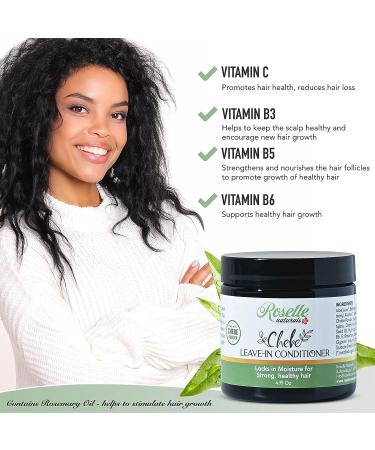 Roselle Naturals Chebe Leave-In Conditioner with Authentic Chebe Powder | Moisture-Boosting Creamy Formula | 4 oz - Buy Online on GoSupps.com