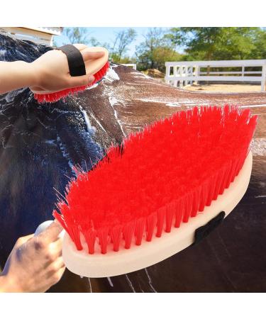BREUAILY Horse Grooming Kit 10pcs Professional Horse Soft Massage Brush Kit Portable Horse Cleaning Tool Kit Horse Hair Brush Curry Comb Hoof Pick for Horse Cow Pony - Buy Online on GoSupps.com