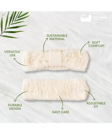Eco Bath London Bamboo Hair Band - Super Soft Elasticated Headband for Makeup and Skincare Eco-Friendly Bamboo Hairband for Women - Buy Online on GoSupps.com