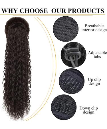 30 Drawstring Curly Ponytail Extension - Synthetic Hairpiece for Women | 30 inch Long (Color 4#) - Buy Online on GoSupps.com