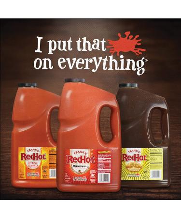 Frank's RedHot Original Buffalo Wings Sauce 1 Gal - Bold & Spicy Flavor for Wings, Dressings & Dips | 128 Fl Oz - Buy Online on GoSupps.com