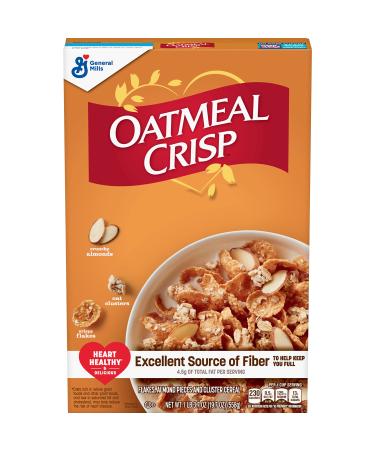 Oatmeal Crisp Breakfast Cereal with Almonds & Oat Clusters, Whole Grain, 19.7 oz (Pack of 6)
