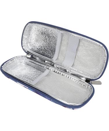 Insulin Cooler Bag Waterproof Multi-Layer Travel Case for Diabetic Supplies - Flower Design - Buy Online on GoSupps.com