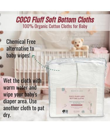 Buy Organic Cotton Dry Wipes for Baby - Thick Absorbent Extra Large 100% Organic Cotton Pads (200) - Ideal for Diaper Changes & Bath Time - Buy Online on GoSupps.com