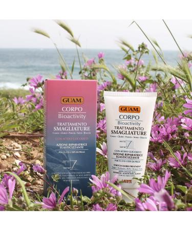 Guam BioActivity Anti-Stretching Strip Body Cream - Stretch Mark Treatment with Sea Ointments & Glycolic Acid - 150 ml - Made in Italy - Buy Online on GoSupps.com