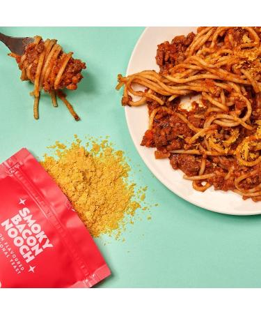 Notorious Nooch Co Smoky Bacon Flavour Nutritional Yeast Flakes 80g - Gluten Free Vegan, Non GMO - Buy Online on GoSupps.com
