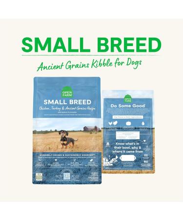 Open Farm Ancient Grains Dry Dog Food Humanely Raised Meat Recipe with Wholesome Grains and No Artificial Flavors or Preservatives (Small Breed 4 Pound (Pack of 1)) Small Breed 1.81 kg (Pack of 1) - Buy Online on GoSupps.com