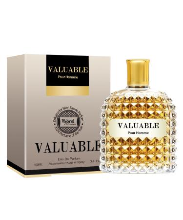 Hybrid & Company Valuable Pour Homme For Men Eau De Parfum Vaporisateur Natural Spray 3.4 Fl Oz VALUABLE POUR HOMME 3.4 Fl Oz (Pack of 1)