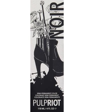 Pulp Riot Semi-Permanent Hair Color - Noir Black 4oz | Unisex Hair Dye for Vibrant Results | International Shipping Available - Buy Online on GoSupps.com