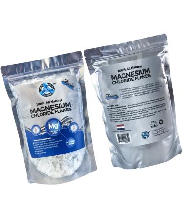 Pure Zechstein Inside Magnesium Chloride Flakes - 2lb Bulk Bag for Baths and Foot Soaks | Natural Relaxation and Health Benefits - Buy Online on GoSupps.com