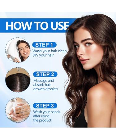 Waymaytecy 60 ml hair growth serum stimulates hair growth stimulates hair growth strengthens the scalp hair care for men and women - Buy Online on GoSupps.com