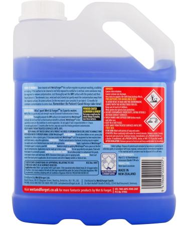 Wet & Forget 2L Mould, Lichen & Algae Remover - Bleach Free Outdoor Cleaning Solution - Buy Online on GoSupps.com