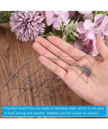 100pcs 15mm Silver Plated Ball Head Pins - 22 Gauge Brass Round Head Pins for DIY Jewelry Making - Buy Online on GoSupps.com