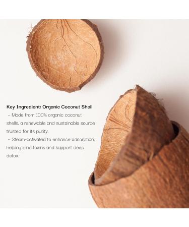 Schizandu Activated Coconut Charcoal Capsules- Supports Health - Vegan, Organic, Non-GMO, No Additives - X-Large Bottle 210 Count - Pack of 2 210 Count (Pack of 2) - Buy Online on GoSupps.com