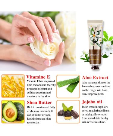 5 Pack Natural Botanical Fragrance Hand Cream Travel Gift Set - 30ml Mini Hand Lotion with Shea Butter and Aloe Vera for Men and Women - Buy Online on GoSupps.com