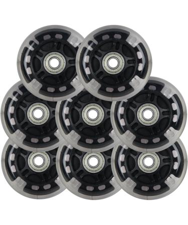 LED Inline Skate Wheels 82a 64mm - 4 Pack | Light Up Roller Blade Ripstik with Bearings - Buy Online on GoSupps.com