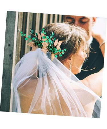 FRCOLOR Set of 4 Alloy Rhinestones Comb Elegant Light Rhinestone Accessories for Women Accessories for Girls Tiara Gold Decoration Hair Comb Clip Manual Accessories - Buy Online on GoSupps.com