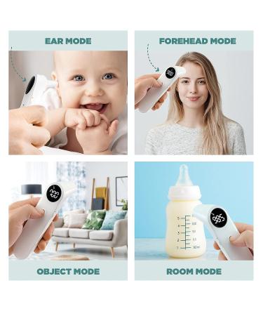 Baby Thermometer for Infants and Kids - No-Touch Instant Read Ear and Forehead Thermometer - Digital Fever Temperature for Newborns - 20 Memory Recall - Buy Online on GoSupps.com