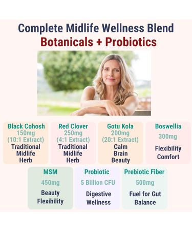 Boswellia Serrata Black Cohosh Gotu Kola Red Clover Extract Complex Gummies w. Probiotic Fiber (Chicory Root Inulin) MSM Methylsulfonylmethane Supplement Alt for Organic Powder Capsules Tincture - Buy Online on GoSupps.com