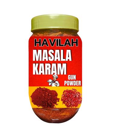 Havilah Gun Powder | Gun podi | Gun Podi powder | Koora karam | sambar karam | Andhra Gun powder |920 gm | No Added Preservatives & Colours 920 gm