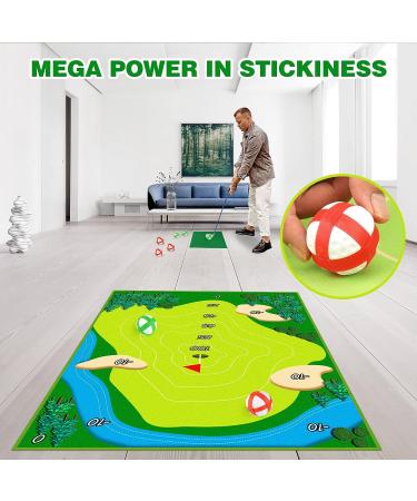 XANGNIER Golf Chipping Game Set with 20 Stick Golf Balls - Giant Size for Adults & Family Indoor/Outdoor Fun | Includes Chipping Mat | Sport & Outdoor Play Toy - Buy Online on GoSupps.com