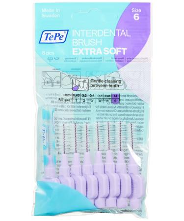 TePe Interdental brushes X-soft light purple 1.1 mm 8 pieces