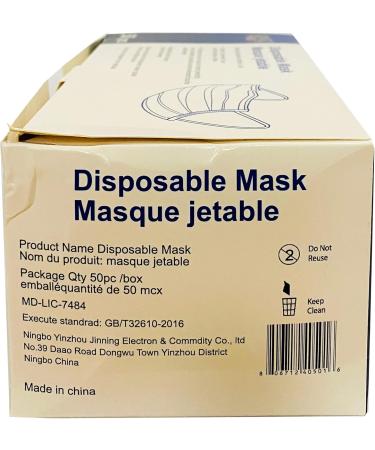 Disposable face masks with earloop (3 ply) by INSTANT AID ships from CANADA NPN- MD-LIC-7484 (100 pack) 100 count (Pack of 1) - Buy Online on GoSupps.com