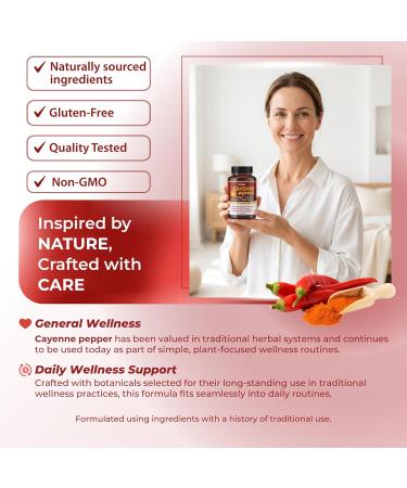 Cayenne Pepper with Ginger Turmeric Cinnamon Black Pepper - Digestion Support (150-day Supply) - Buy Online on GoSupps.com