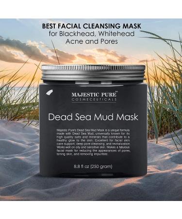MAJESTIC PURE Dead Sea Mud Mask and Aloe Vera Gel Bundle - 8.8 fl oz Dead Sea Mask + 16 fl oz Aloe Vera Gel - Buy Online on GoSupps.com