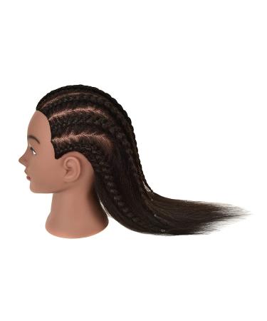 RIHANNAHAIR 100% Real Human Hair Mannequin Head with Stand - Cosmetology Practice Manikin for Braiding, Styling, Coloring, and Cutting - Buy Online on GoSupps.com