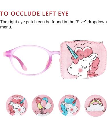 Buy Cotton & Silk Left Eye Eye Patch for Kids - Pink Hair Unicorn Design | Comfortable & Stylish Eye Covering - Buy Online on GoSupps.com