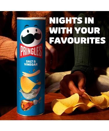 Pringles Salt & Vinegar Sharing Crisps 185g - Buy Online on GoSupps.com