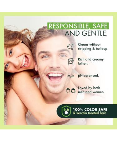 Ingreendients Sulfate Free Vegan Shampoo with Organic Apple Cider Vinegar & Tea Tree Oil - Restores Shine, Color Safe, Paraben & Gluten Free, Silicone Free | pH Balanced - Buy Online on GoSupps.com