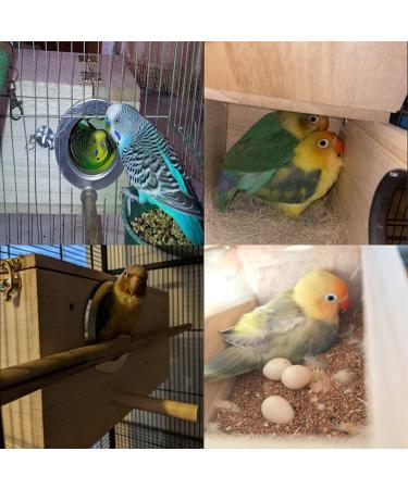 Tfwadmx Parakeet Nesting Box for Parrots - Wooden Breeding Nest for Lovebirds, Cockatoo, Budgie, Finch, Canary (9.8x5.1x5.1) - Buy Online on GoSupps.com