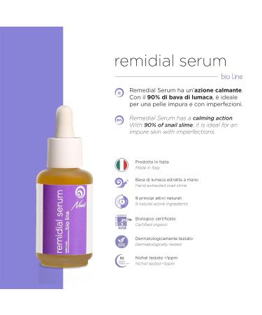 Nuvo Snail Slime 90% Organic Face Gel Serum - Niacinamide & Lavender for Acne & Enlarged Pores | 30ml Made in Italy - Buy Online on GoSupps.com