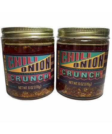Trader Joe's Chili Onion Crunch, 6 oz (Pack of 2)