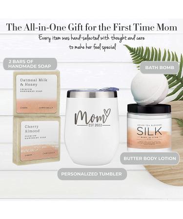 New Mom Gifts 2022: Spa Basket with Tumbler for Relaxation - Perfect Pregnancy and New Mom Gifts - Buy Online on GoSupps.com